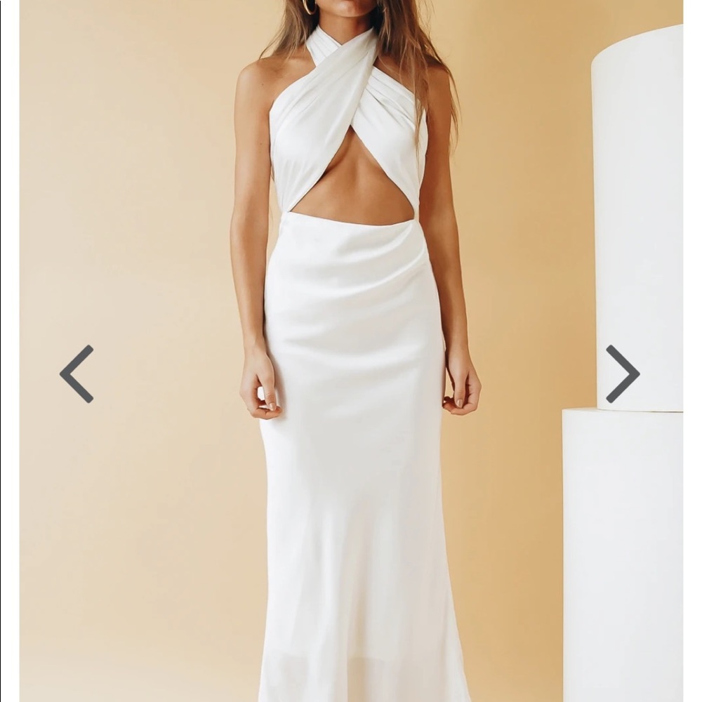 Verge girl Paris baby halter midi dress